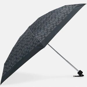 COACH NY • MINI Purse Umbrella in Signature Charcoal